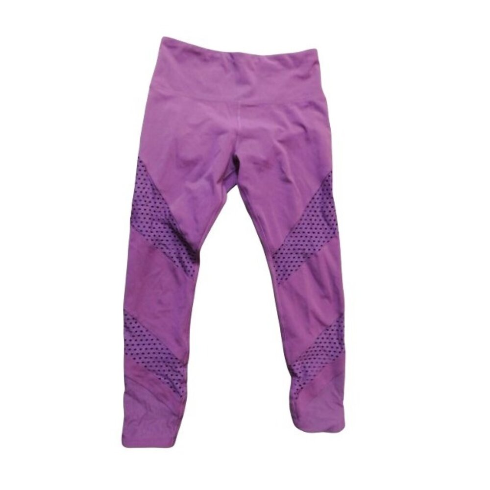 Lorna Jane Size XS/S Wine Color STRETCH Sporty Workout Active Pants